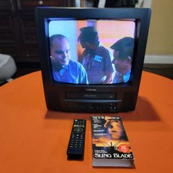 Toshiba 13" CRT TV/VCR VHS Combo With Remote