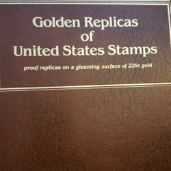 Album Of 34 1st Day Issue, Gold Replicas