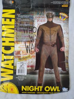 Watchmen Nite Owl Adult Halloween Costume – Size Large