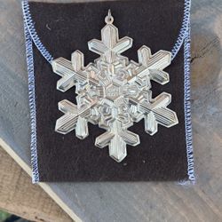 Retired Sterling Silver Snowflake Ornament