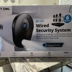 Night owl Wired security System. Al technology 4k HD 