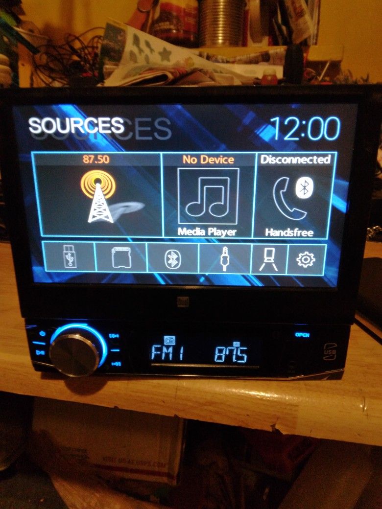 Dual Bluetooth Single Din  Flipout Stereo