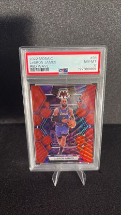 2022 Mosaic LeBron James red wave