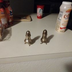Silver Salt & Pepper Shakers 