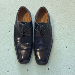 Antonio Cerrelli ELITE BLUE LEATHER NICE Lace-up Dress Shoes mens size 10.5