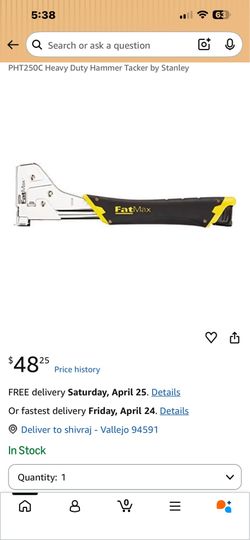 Heavy duty staple hammer