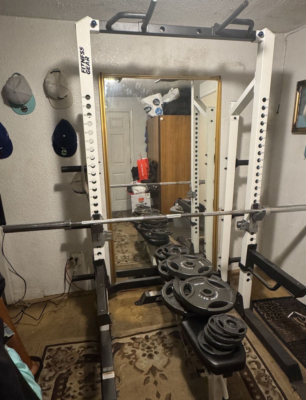 Squat Rack & Weight Plates Bundle