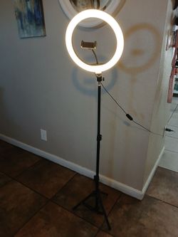 LED Ring Light with Tripod Stand and Phone Holder