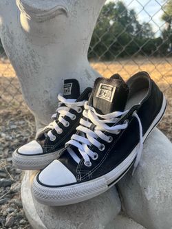 Converse Chuck Taylor All Star Low Top Black White,MENS 9.5