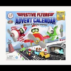 Elf on the Shelf Festive Flyers Advent Calendar 24 Days of Surprises 24 Pieces New In Box