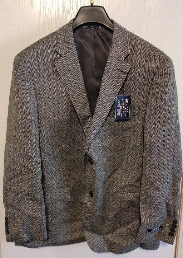 NWT Men's Wool Blazer Suit Jacket Size 46 Short