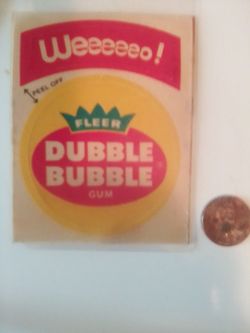 Vintage collectable sticker
