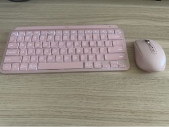 Logitech MX Wireless Backlit Keyboard and Mouse (Rose)