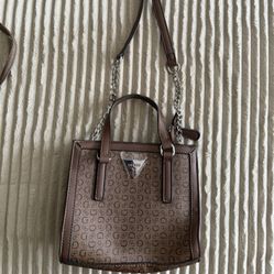 Small Brown Guess Crossbody Bag