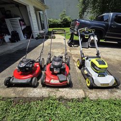 🏡 3 Lawn Mowers for Sale – Gas & Electric! (Bundle Deal or Individual)