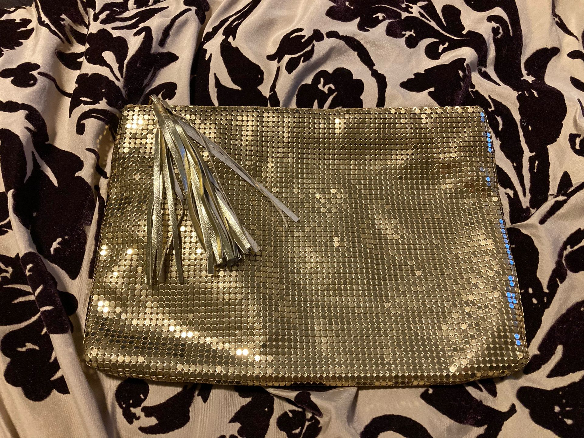 Whiting and Davis Vintage Gold Evening Clutch/Wallet