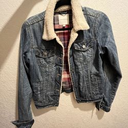 Jean Flannel Jacket Size Small 