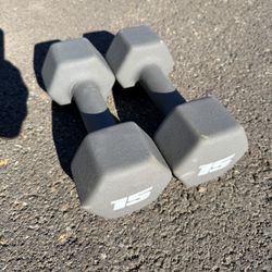 15lbs Dumbbells 