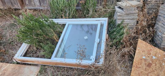 White Wood Frame double Pane Window