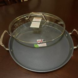 Princess House Stainless Steel Nonstick 9" Round Griddle 6976