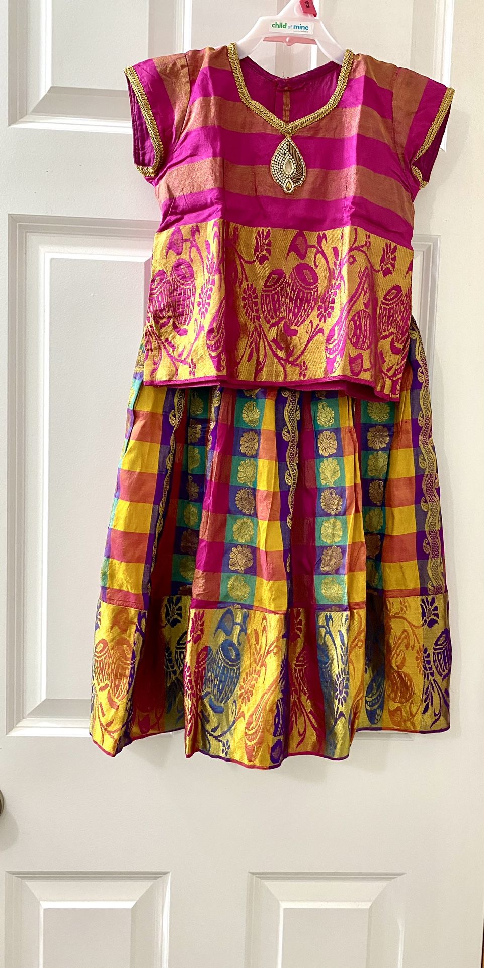 Kids Indian Traditional Long Dress For 3 Years