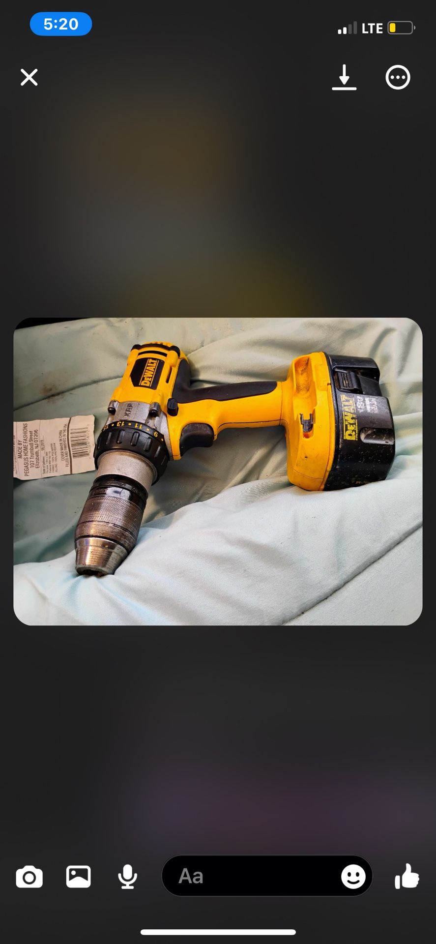 Heavy Duty XRP Drill Dewalt 