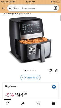 Gourmia 8-Qt XL Air Fryer 12-Preset