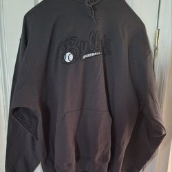 GRAY "BULLETS BASEBALL" HOODIE 