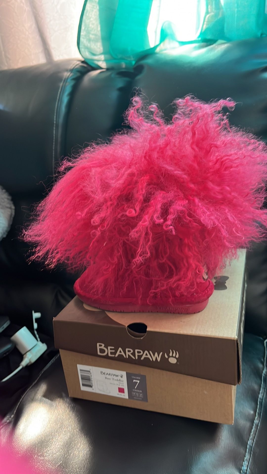 Pink Fur Boots
