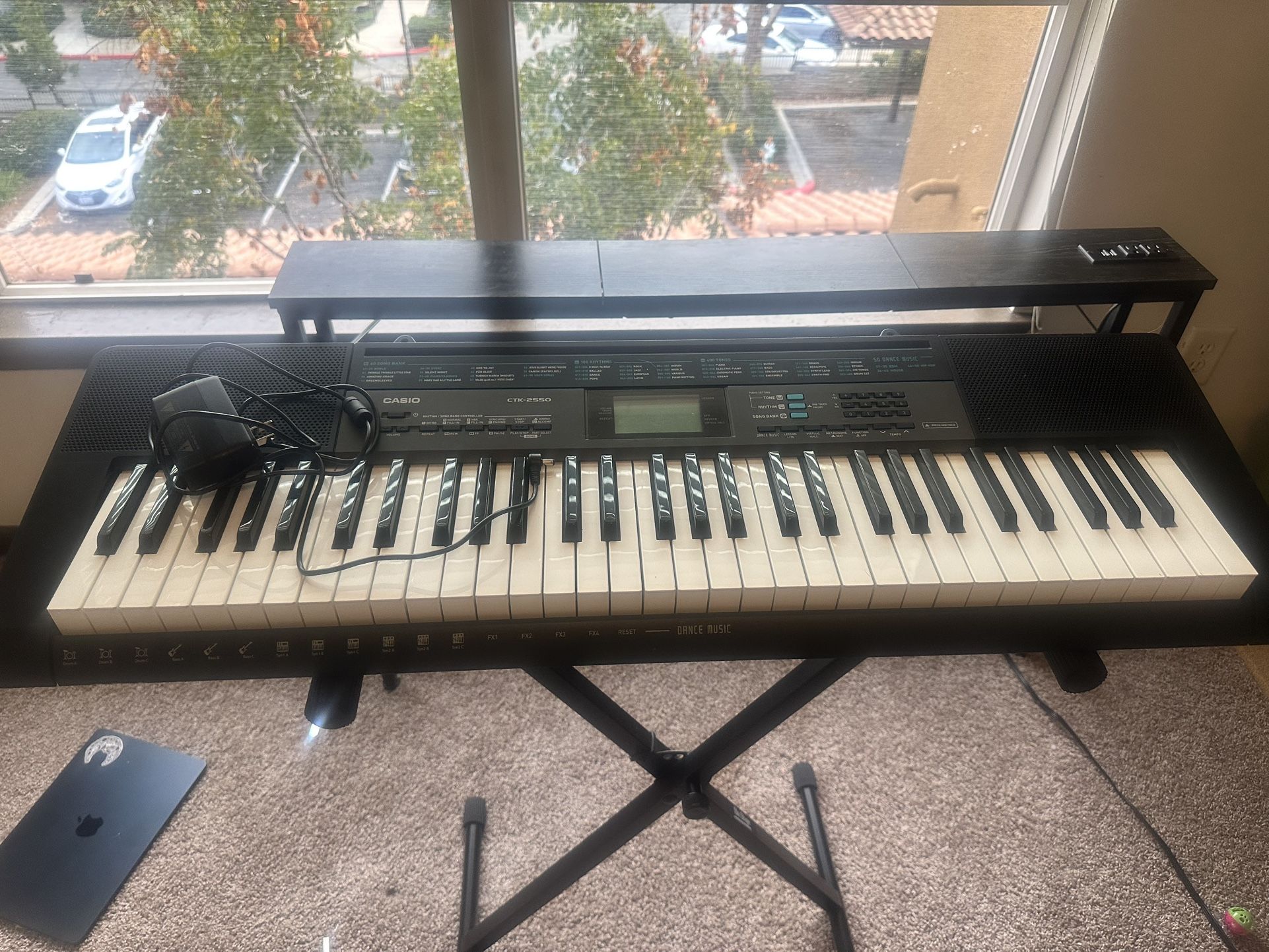 Casio CTK-2550 Keyboard w/ Stand