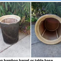 Rattan Bamboo Table Base 