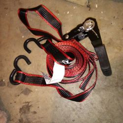 Husky 1" X 12' Ratchet Tie Down Straps