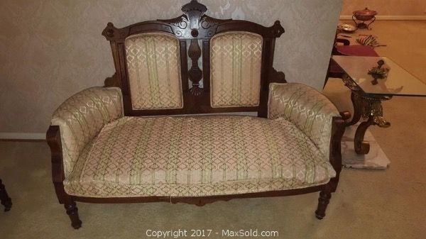 Antique setter and parlor chair