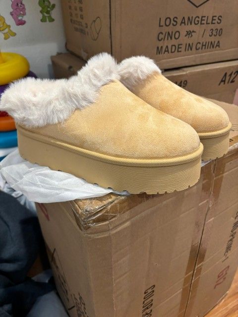 Glaze Slip On Fur Winter Boots