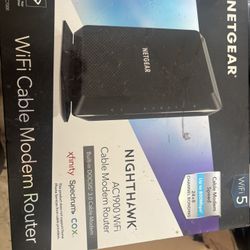 Netgear Nighthawk WIFI/Cable modem Router 