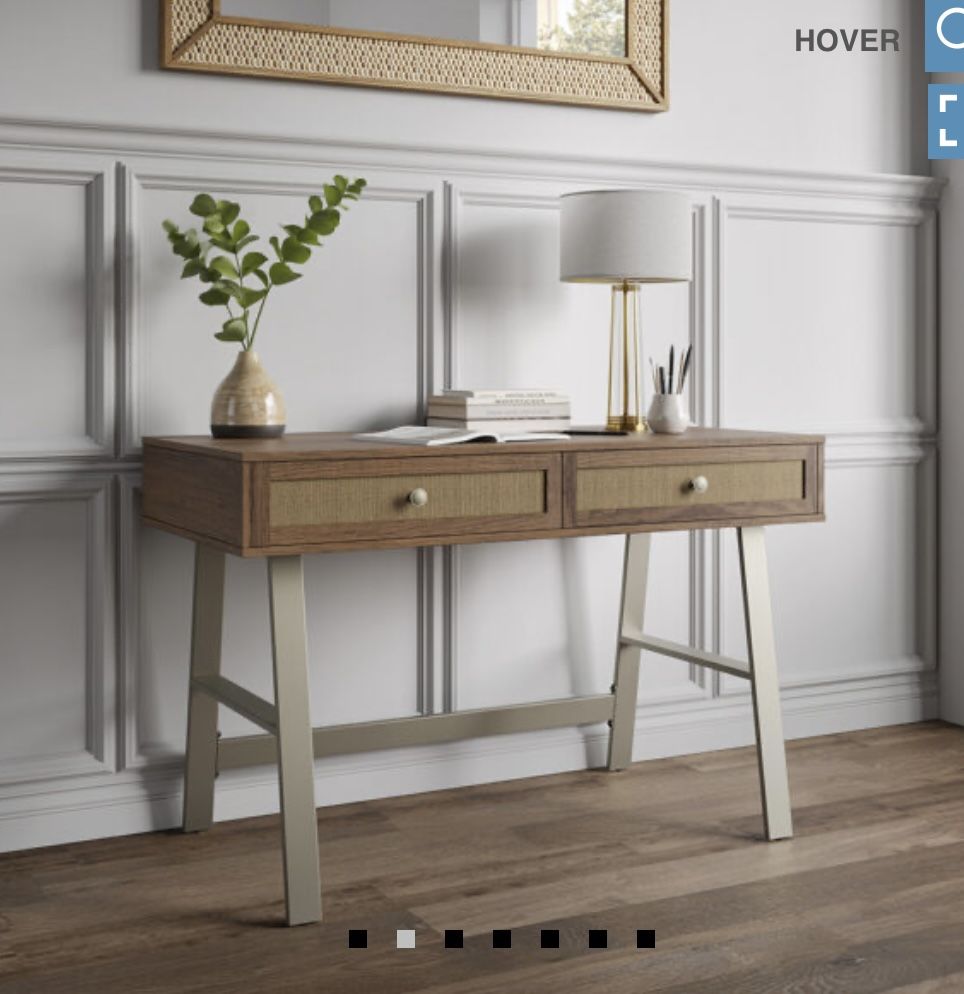 Thomasville desk Minden 48in Island Teak Writing Desk