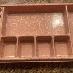 Vintage Pink Makeup Tray