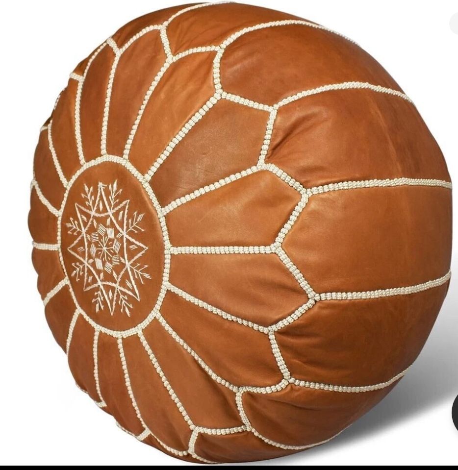 Leather Ottoman