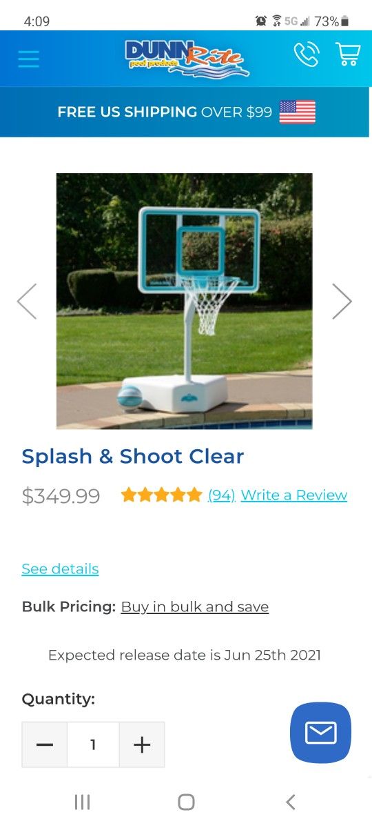 brand new swimming pool basketball hoop splash n shoot