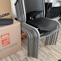 Lifetime 480310 Black Stackable Chair