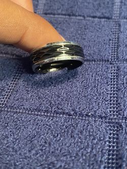 Black Band Mens Ring