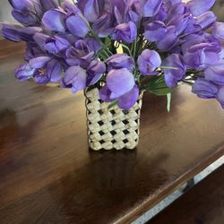 Purple Silk Flower Arrangement