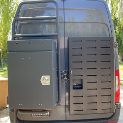 Sprinter Rear Ladder Rack And Aluminum Box 