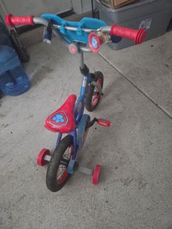 Cybertruck and Paw Patrol Kids Bike with Training Wheels