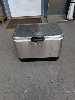 Coleman metal cooler