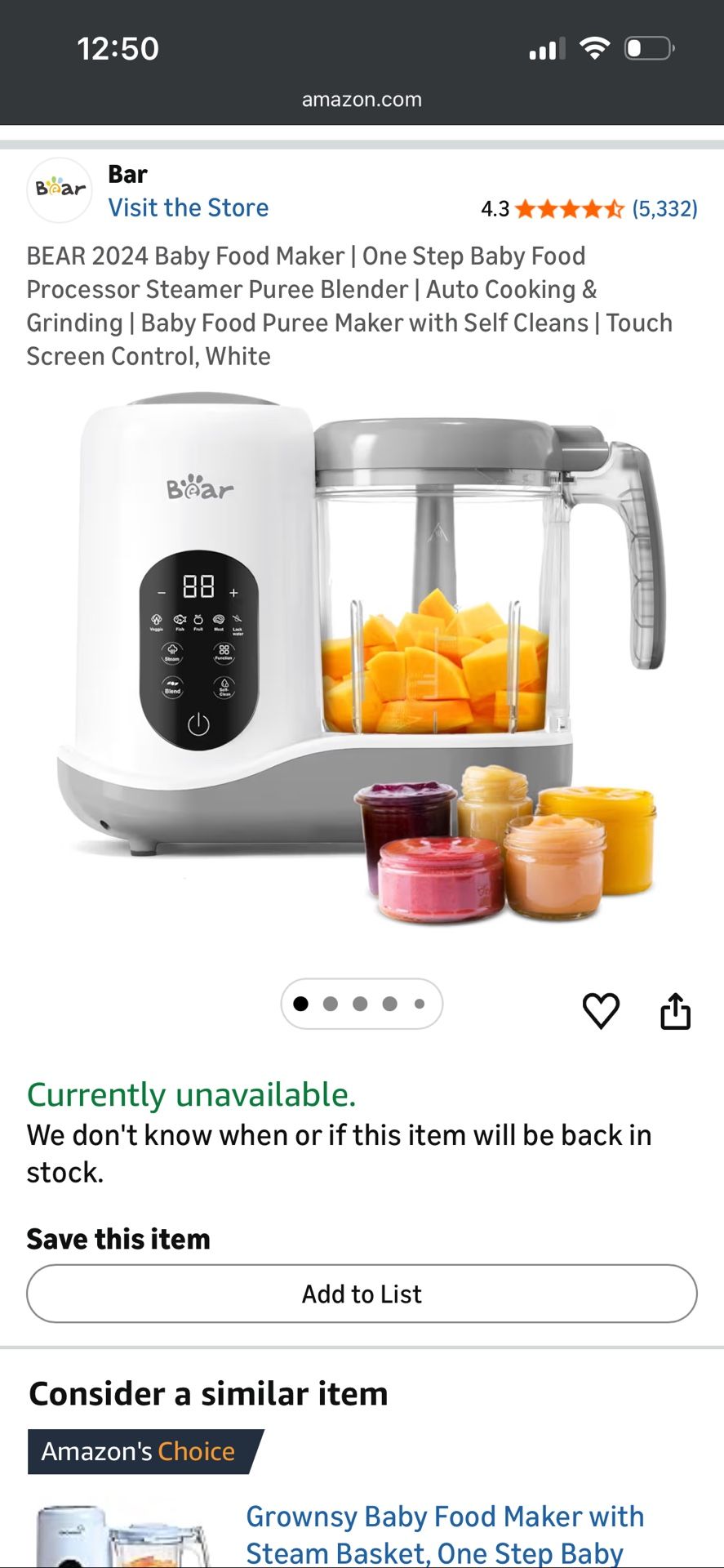 Baby Food Maker