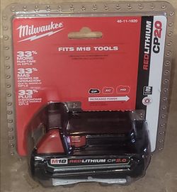 Milwaukee M18 Red Lithium CP2.0AH Battery 48-11-1820 Brand New Sealed