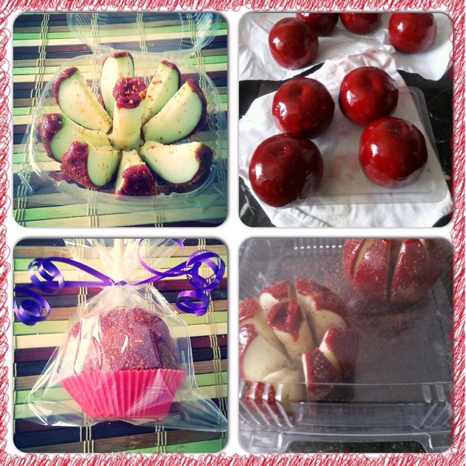 chocolate and chamoy apple