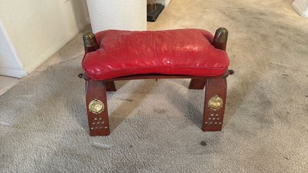 Egyptian Camel Saddle Ottoman Footstool
