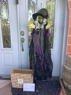 Life-Size Halloween Animatronic Witch Decoration